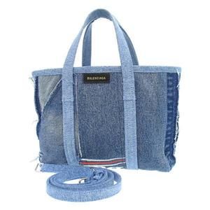 Balenciaga Barbes Small Denim Bag